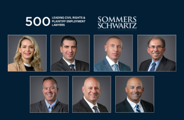 Lawdragon Selects Seven Sommers Schwartz Litigators to 2025 List of the Leading Civil Rights & Plaintiff Employment Lawyers 3 Group of civil rights lawyers
