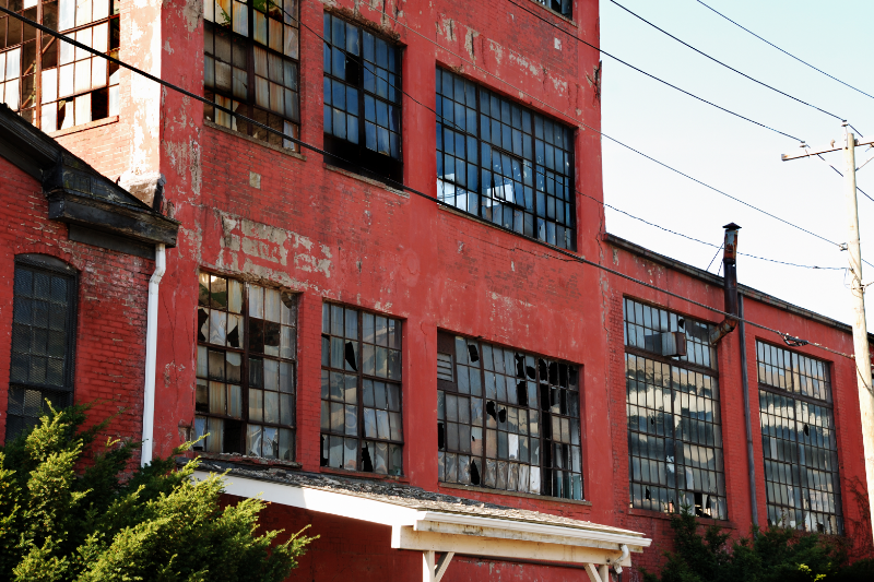 Abandoned factory photograph