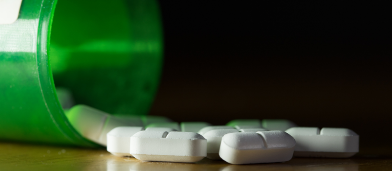 Prescription medicine bottle opioids