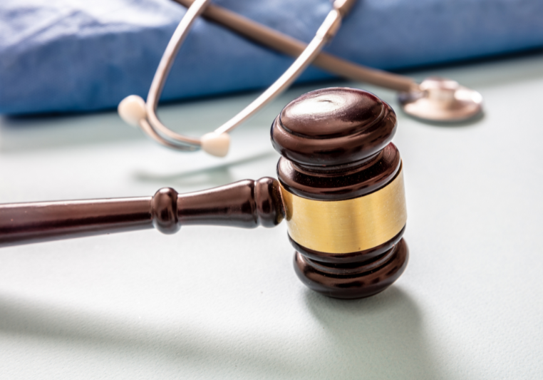 Medical Malpractice Scrubs Gavel