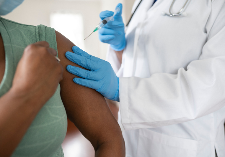 Woman Receiving Shot